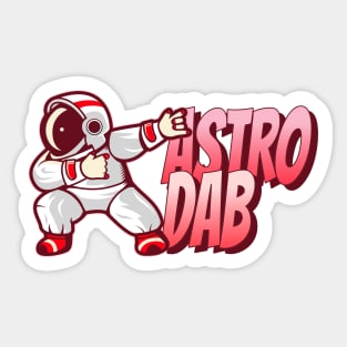 Astronaut Dab - Funny Space Design | Expanse Collective Sticker